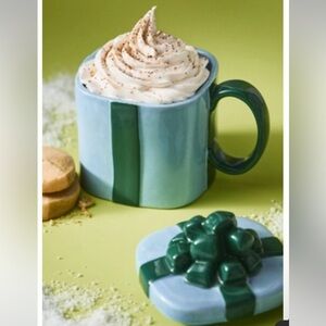Anthropologie Ceramic Gift Box Mug - NWOT